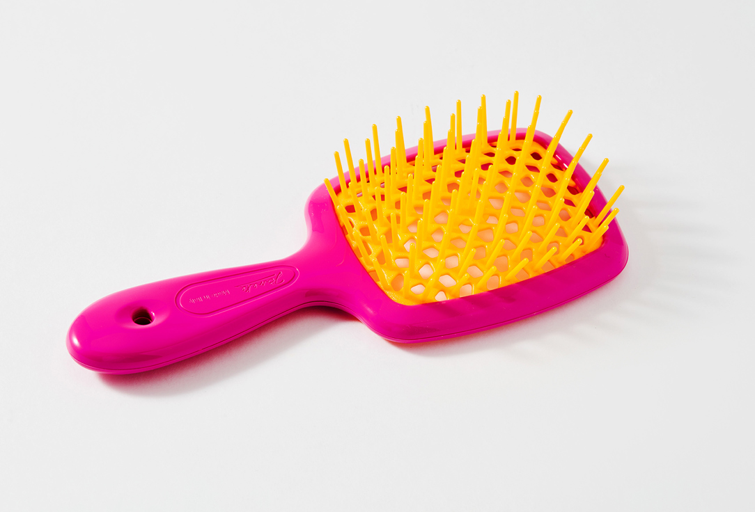 Janeke  small Hair brush Superbrush Pink Yellow