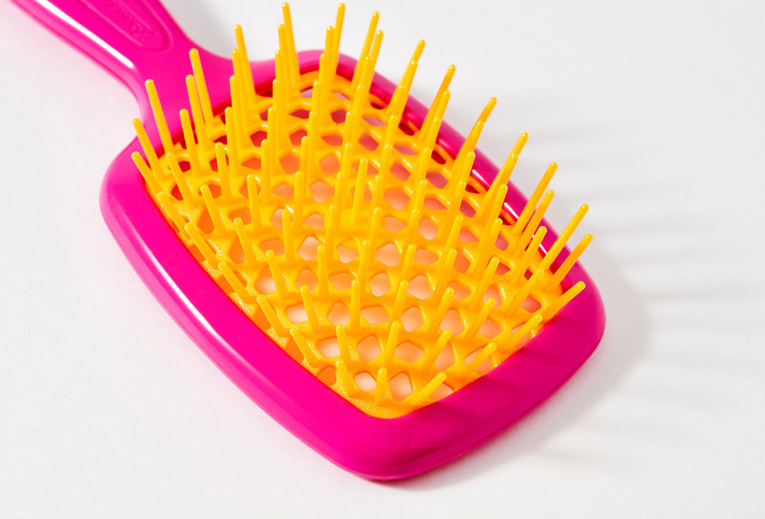 Janeke  small Hair brush Superbrush Pink Yellow