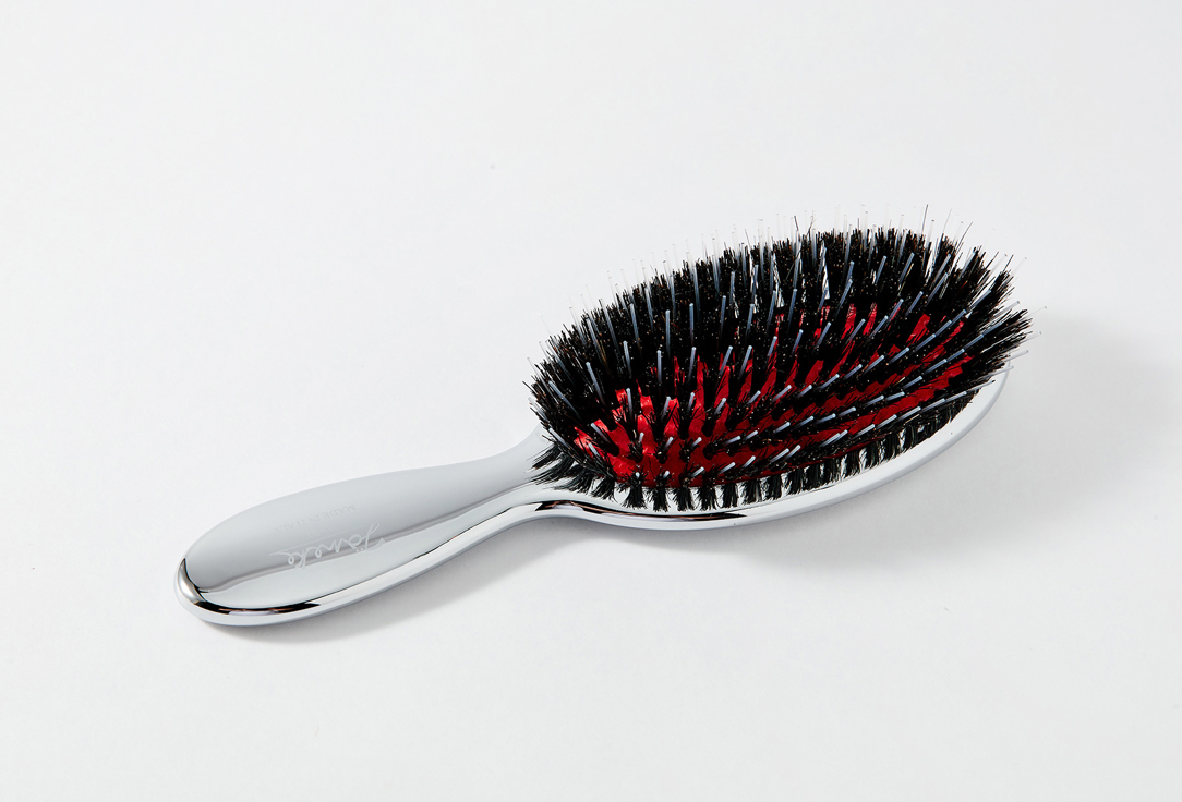 Janeke Hair Brush small silver