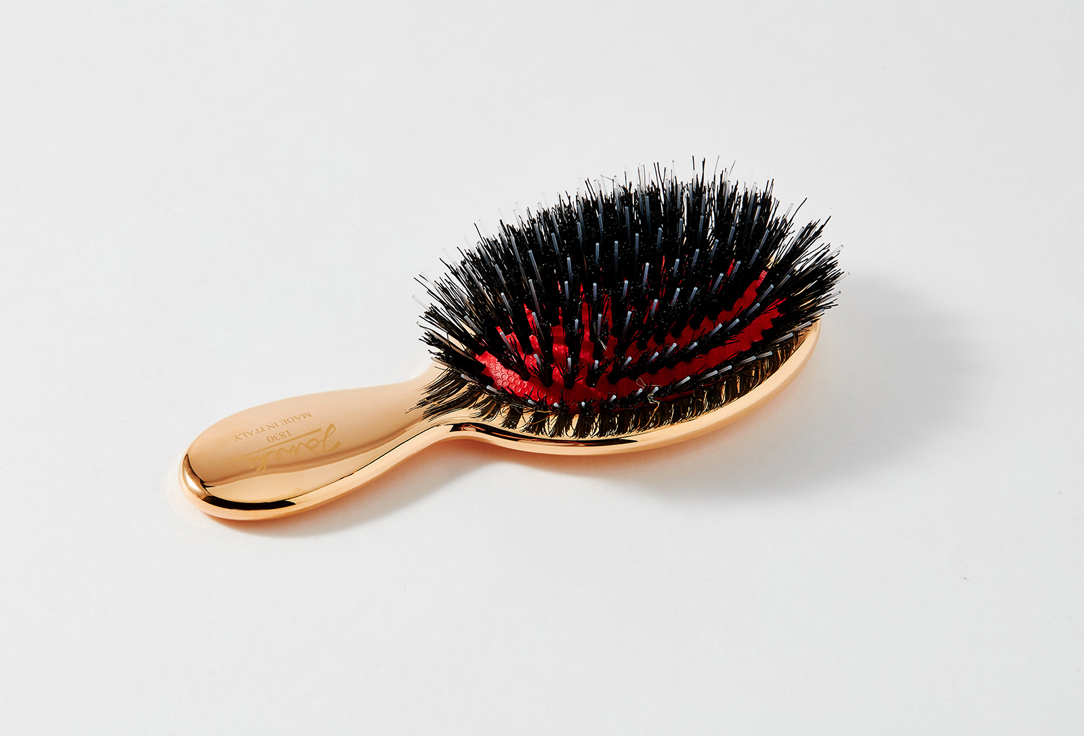 Janeke mini Hair brush  golden 