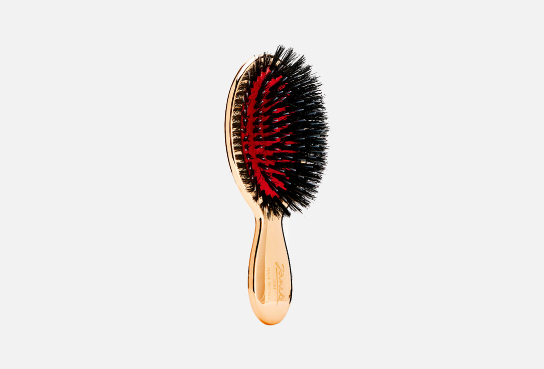 Janeke mini Hair brush  golden 