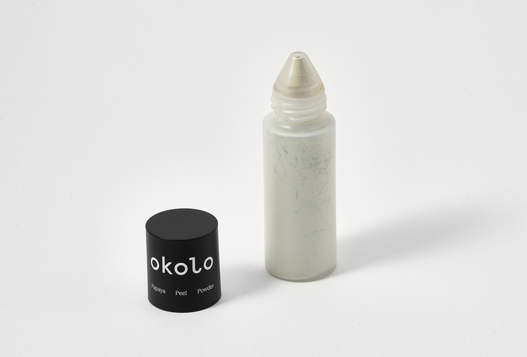 OKOLO Purifying exfoliating treatment for satisfying smoothness Papaya Peel Powder