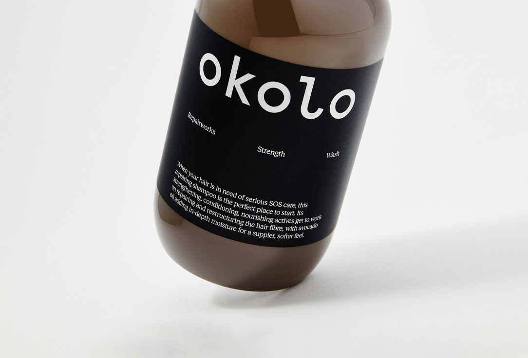 OKOLO Deeply repairing shampoo Repair works Strength Wash