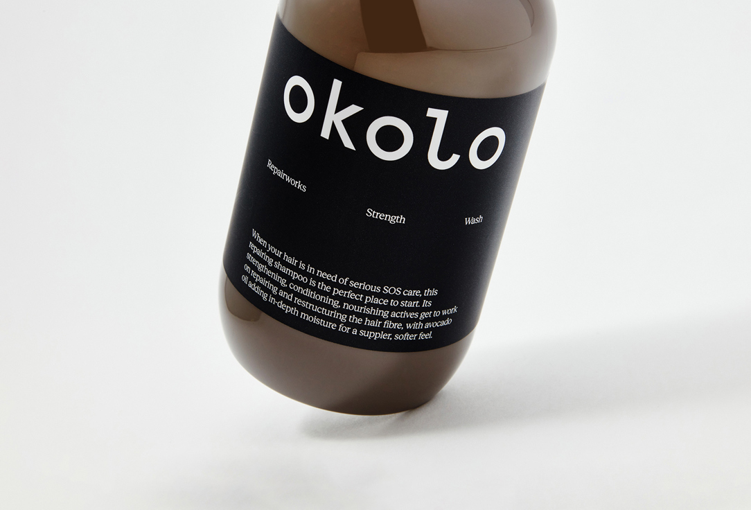 OKOLO Deeply repairing shampoo for super-soft shine Repairworks Strength Wash