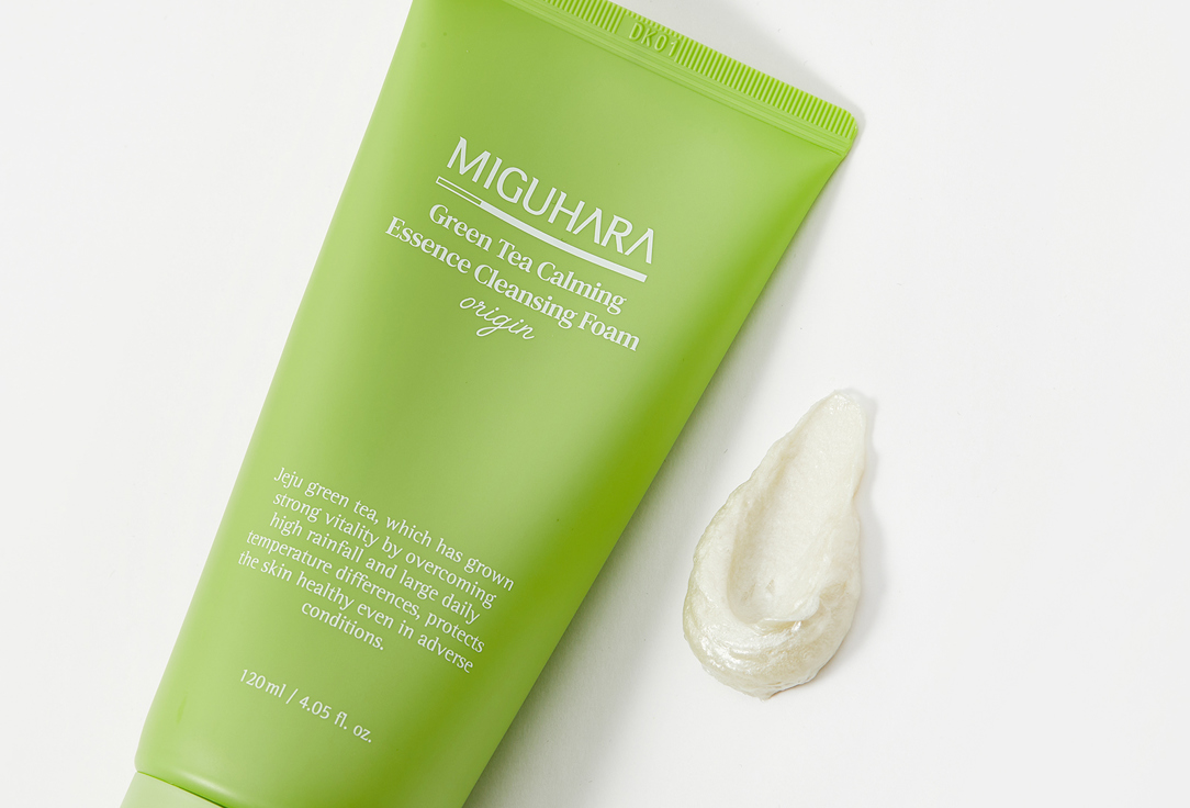 MIGUHARA Soothing Cleansing Face Foam Green Tea Calming Essence Cleansing Foam origin 120 ml MIGUHARA Soothing Cleansing Face Foam Green Tea Calming Essence Cleansing Foam origin