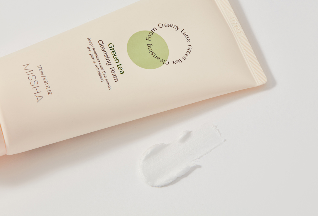 Missha Face Cleansing Foam Creamy Latte - Green Tea