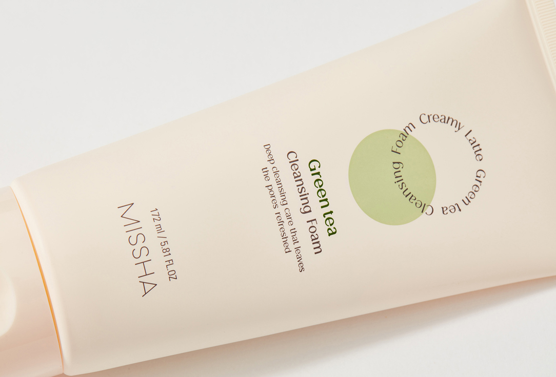 Missha Face Cleansing Foam Creamy Latte - Green Tea