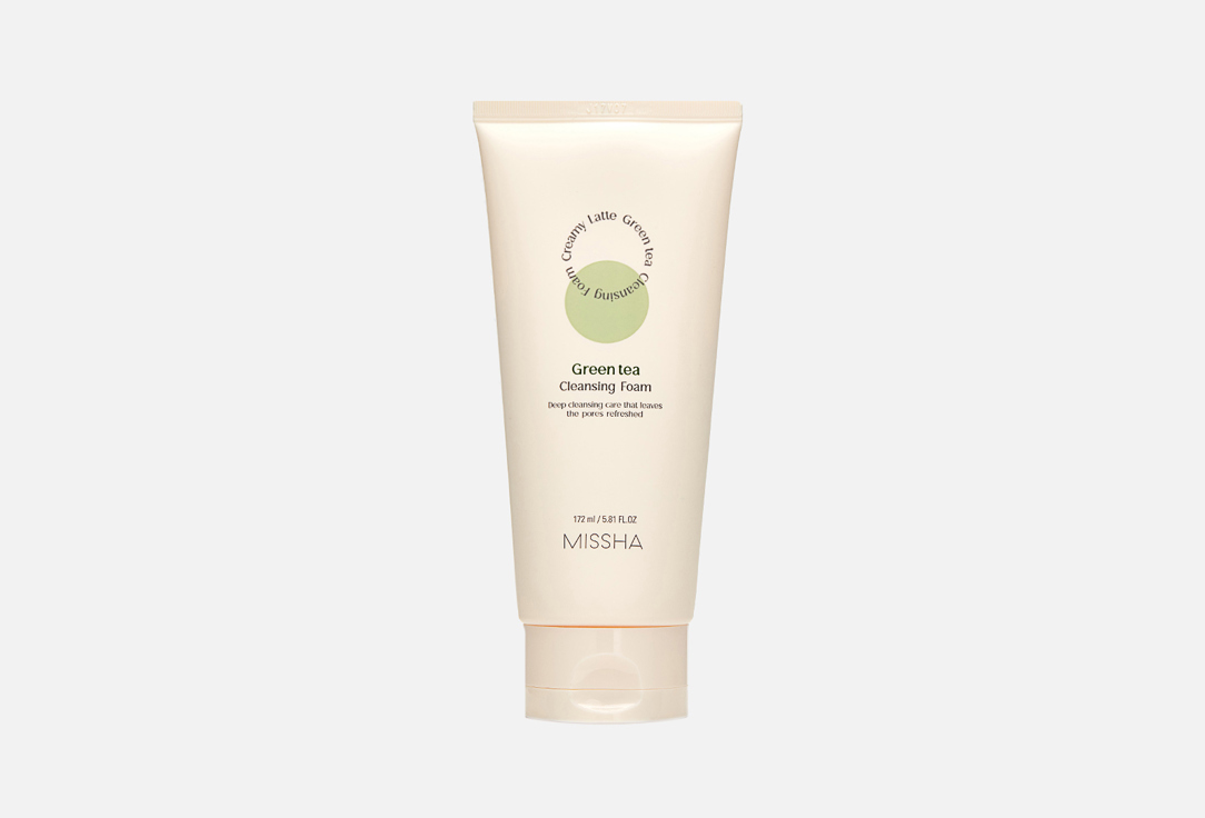 Missha Face Cleansing Foam Creamy Latte - Green Tea