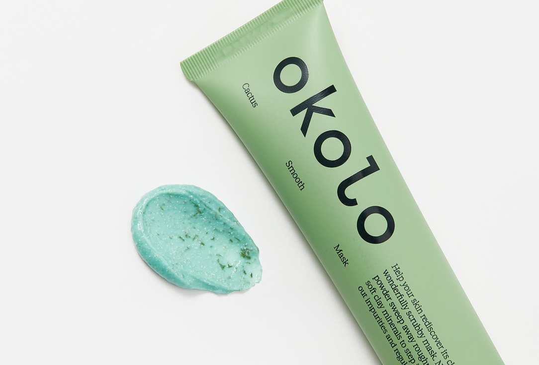 OKOLO Exfoliating clay mask for fresh recharged skin Cactus Smooth Mask