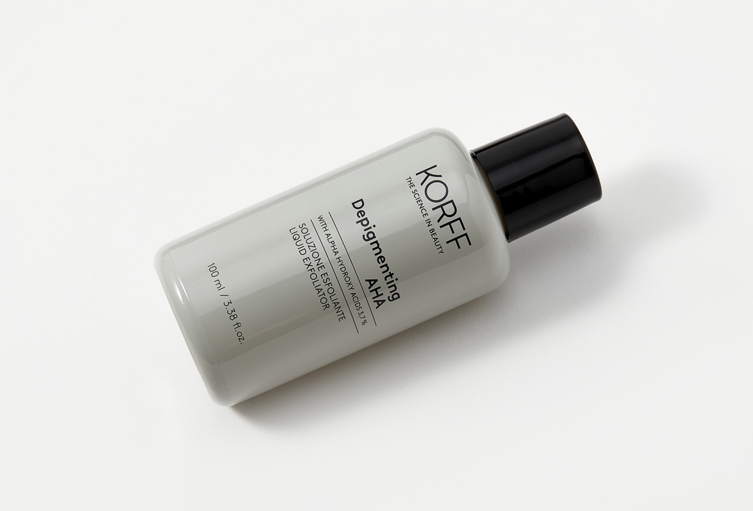 KORFF Exfoliating Face Treatment Depigmenting AHA Liquid Exfoliator