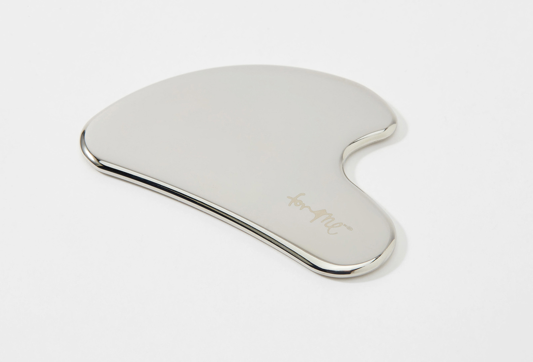 For me by gold apple Face roller & gua sha Massage set Double-sided steel facial roller & steel gua sha