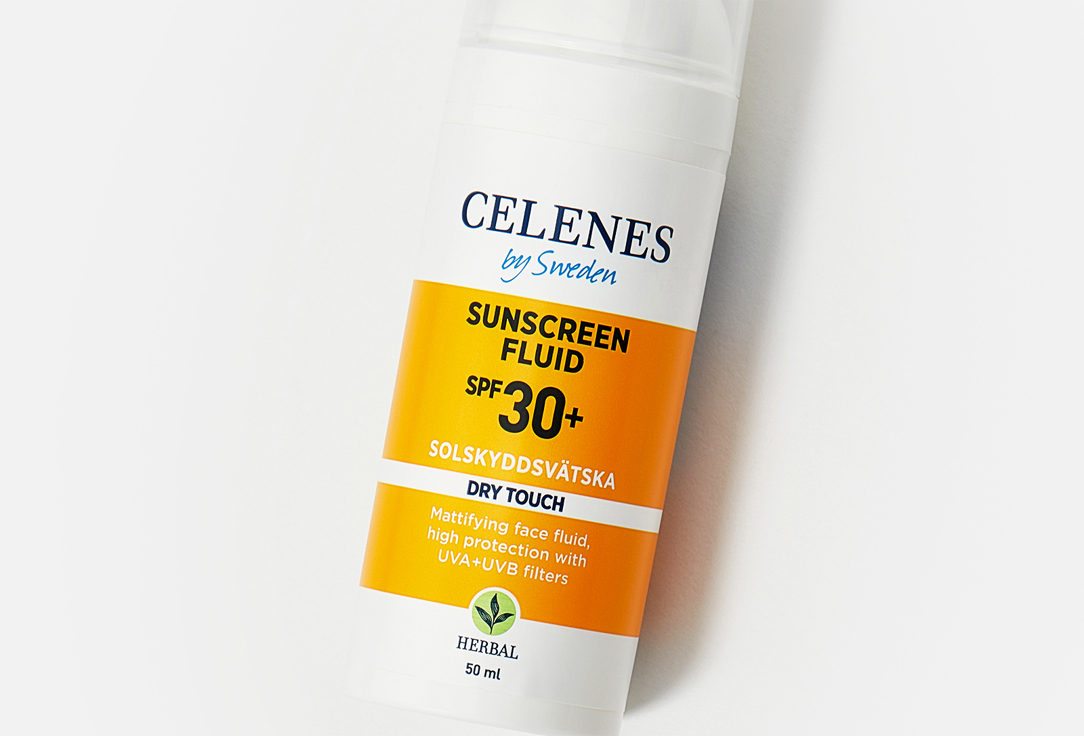 CELENES Sunscreen fluid spf30+ Herbal