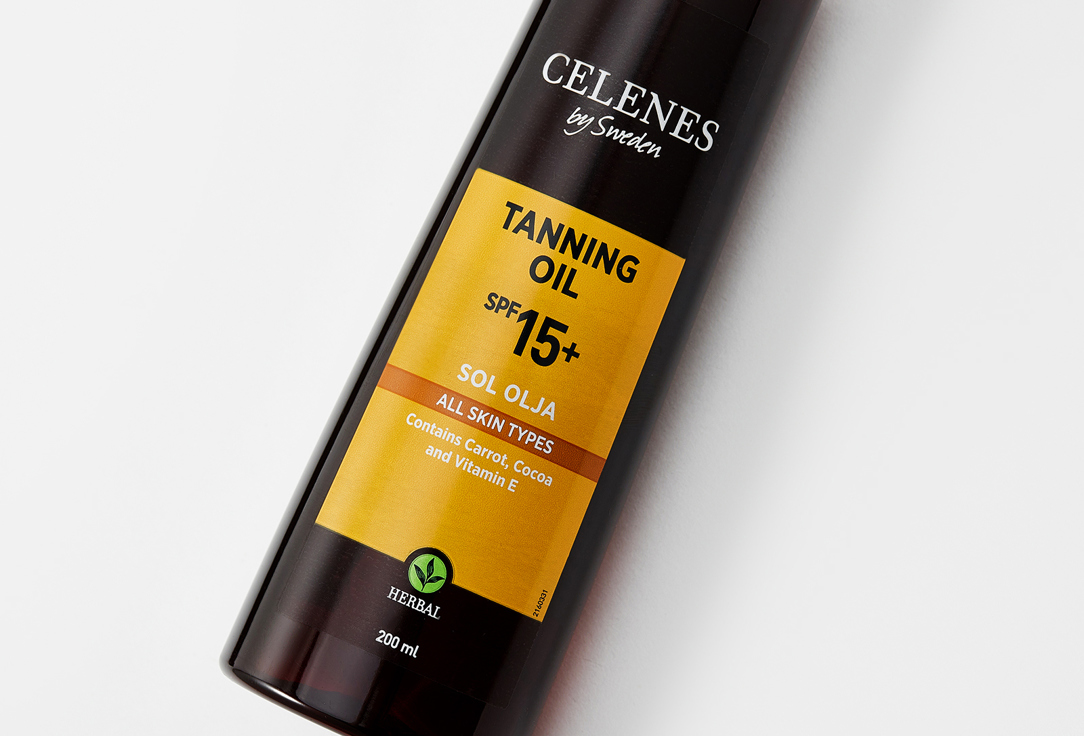 CELENES Body tanning oil spf15 Sol olja