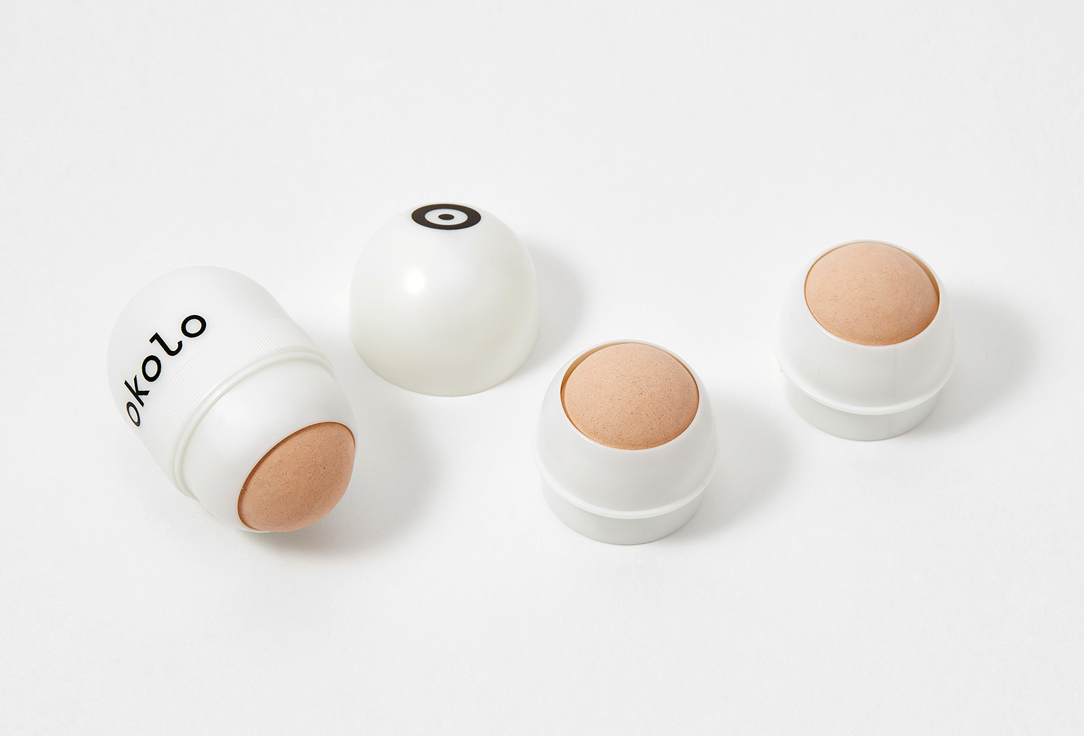 OKOLO Set of volcanic roller and refills for matte and fresh skin Matte Volcano Roller 2 pcs OKOLO Set of volcanic roller and refills for matte and fresh skin Matte Volcano Roller