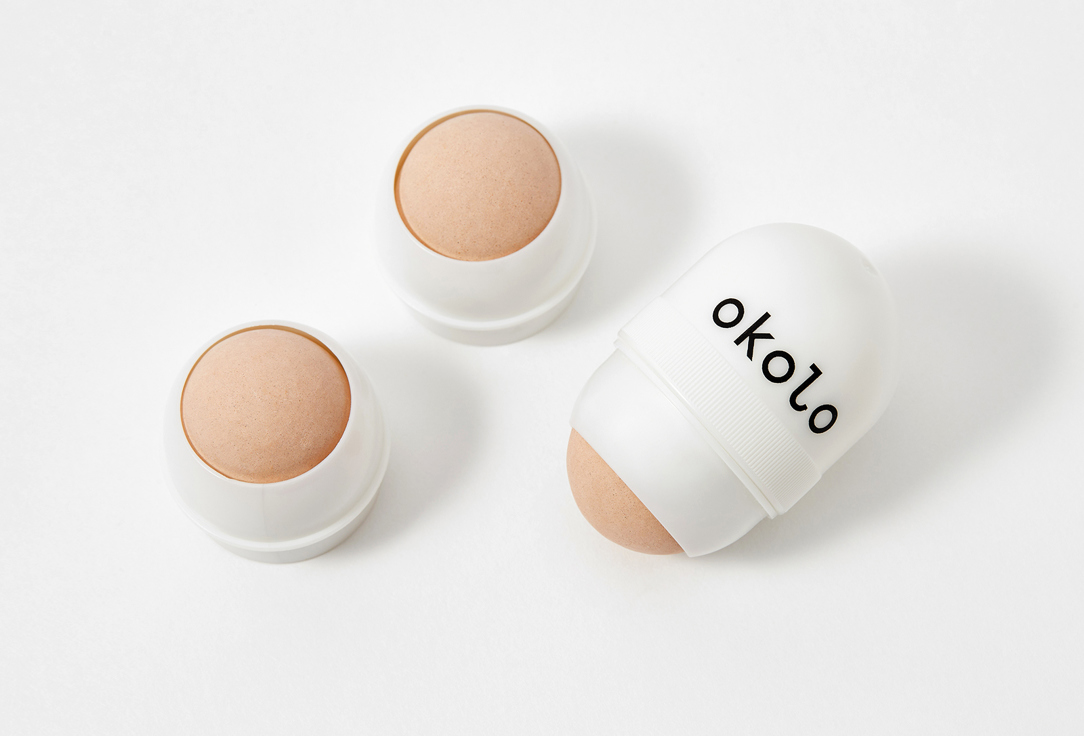 OKOLO Set of volcanic roller and refills for matte and fresh skin Matte Volcano Roller 2 pcs OKOLO Set of volcanic roller and refills for matte and fresh skin Matte Volcano Roller