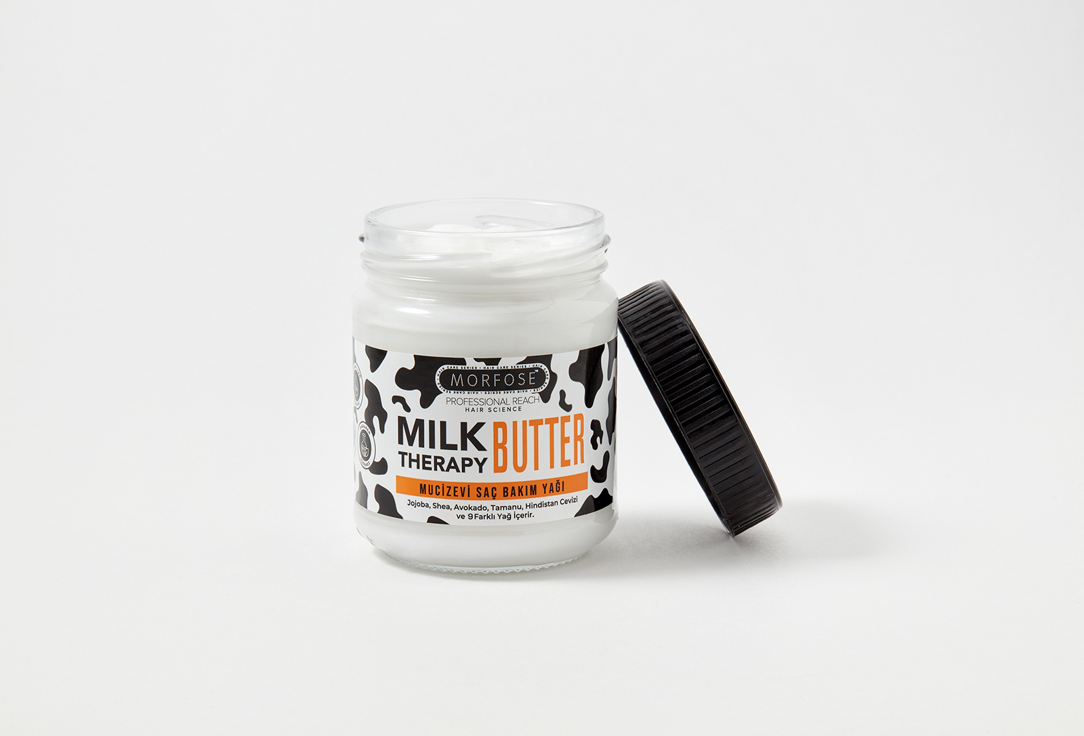 Morfose Milk Therapy Milk Butter Multi-Benefit Oil For All Hair Types Nourishes And Rejuvenates