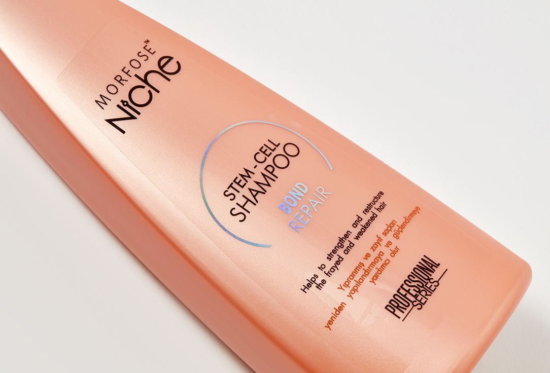 Morfose Niche Bond Repair Shampoo Strengthens Hair Cuticle