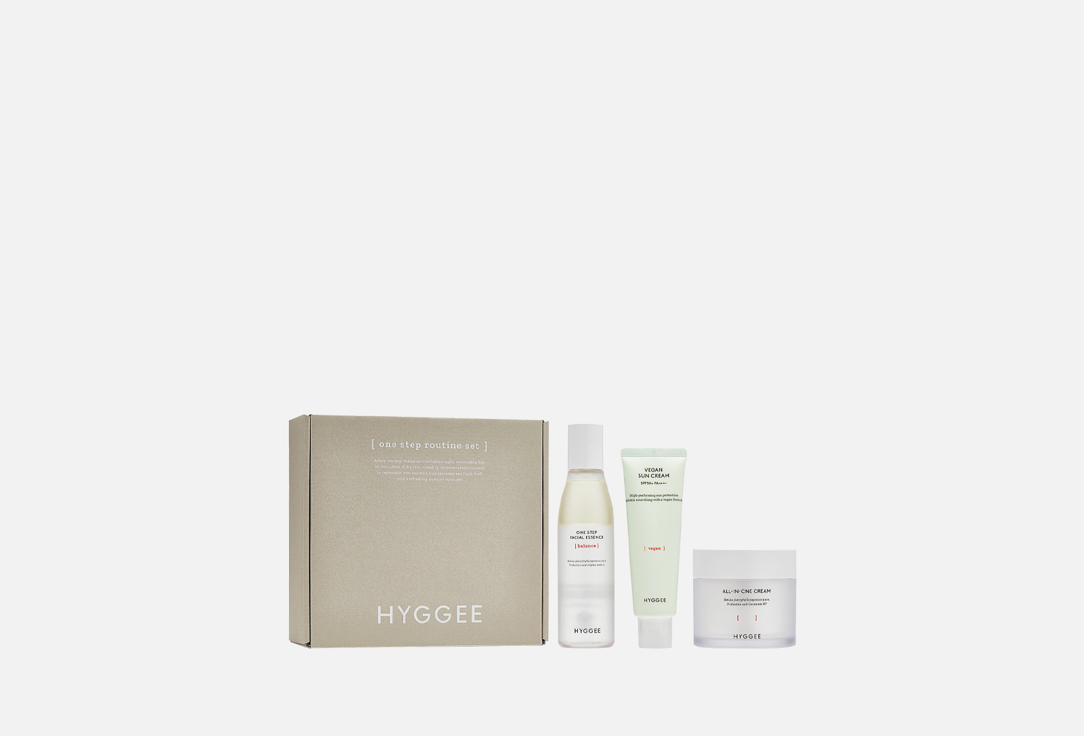 HYGGEE Face essence, Face cream, Sun cream set One step routine