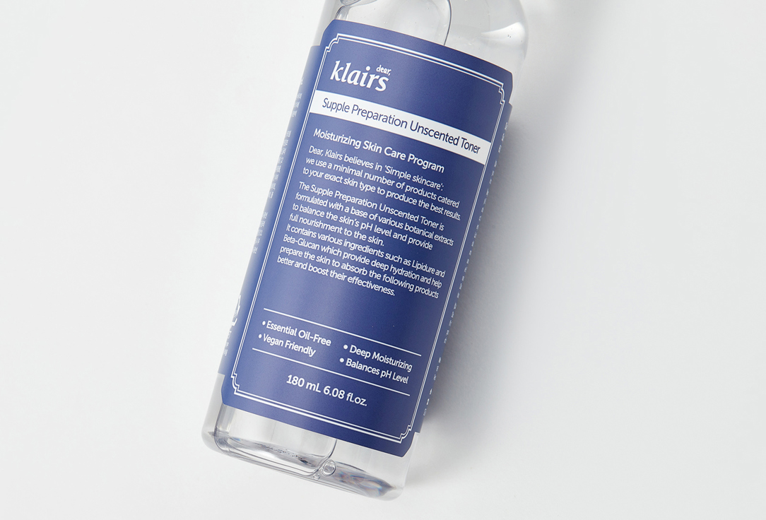 Dear, klairs Moisturizing Face toner Supple Preparation Unscented