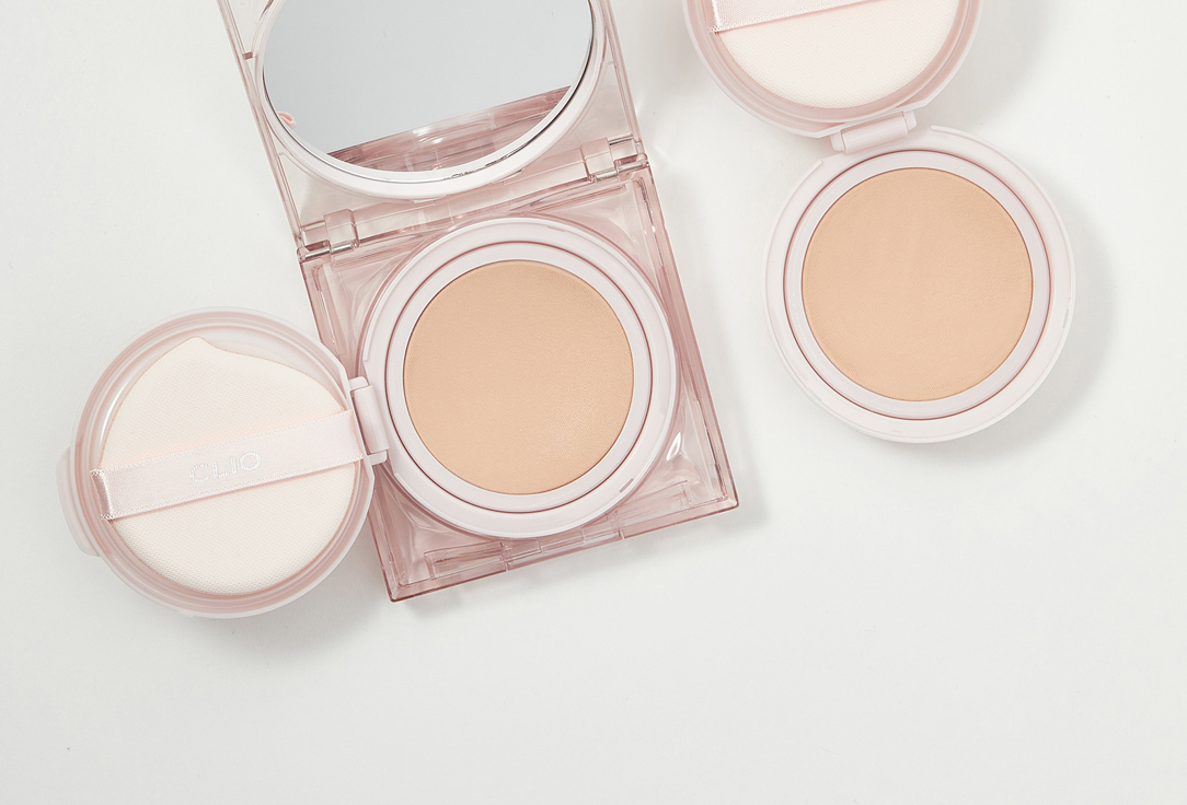 Clio Glow Cushion Foundation SPF50+ Kill cover mesh