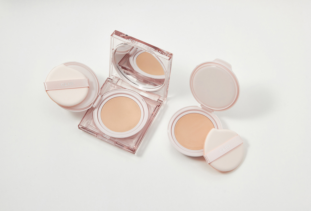 Clio Glow Cushion Foundation SPF50+ Kill cover mesh