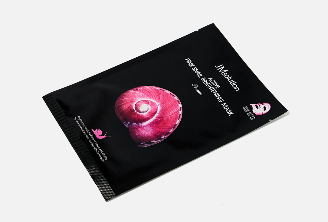 JMsolution Brightening face sheet mask Active pink snail brightening mask prime