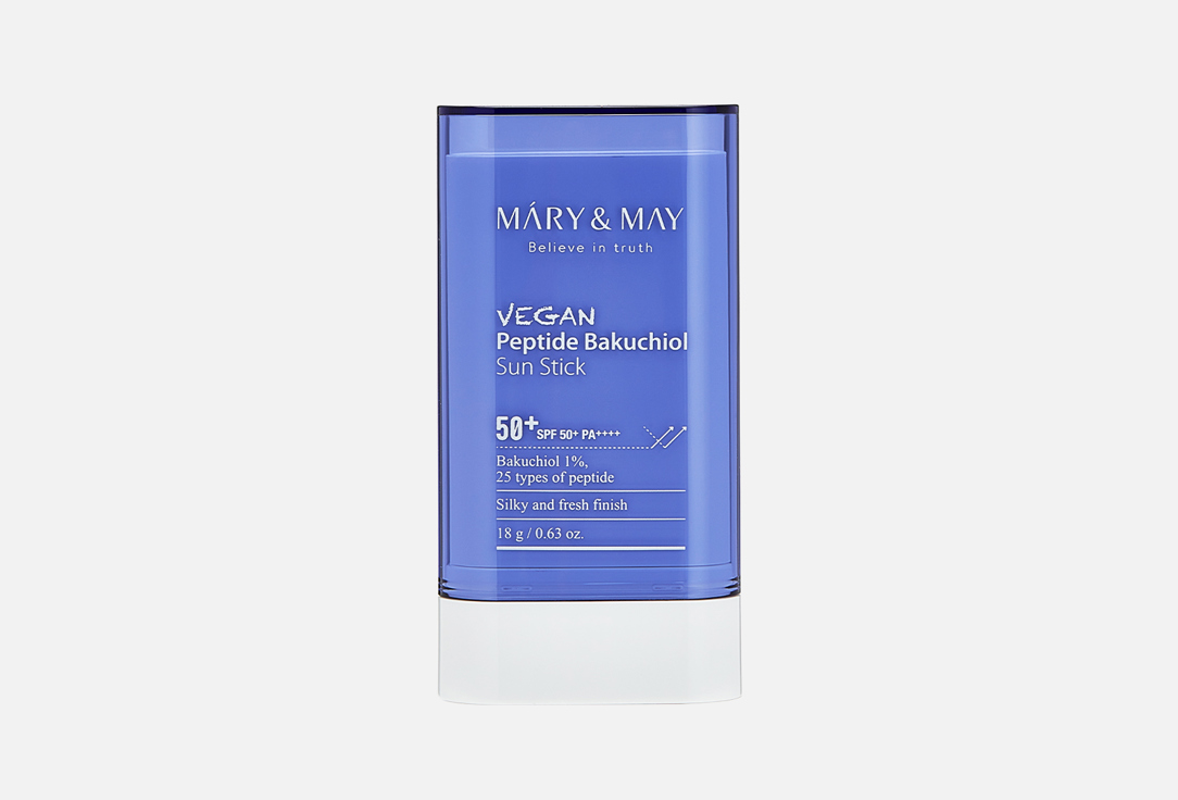 Mary&May Sun stick spf50+ pa++++ Vegan peptide bakuchiol