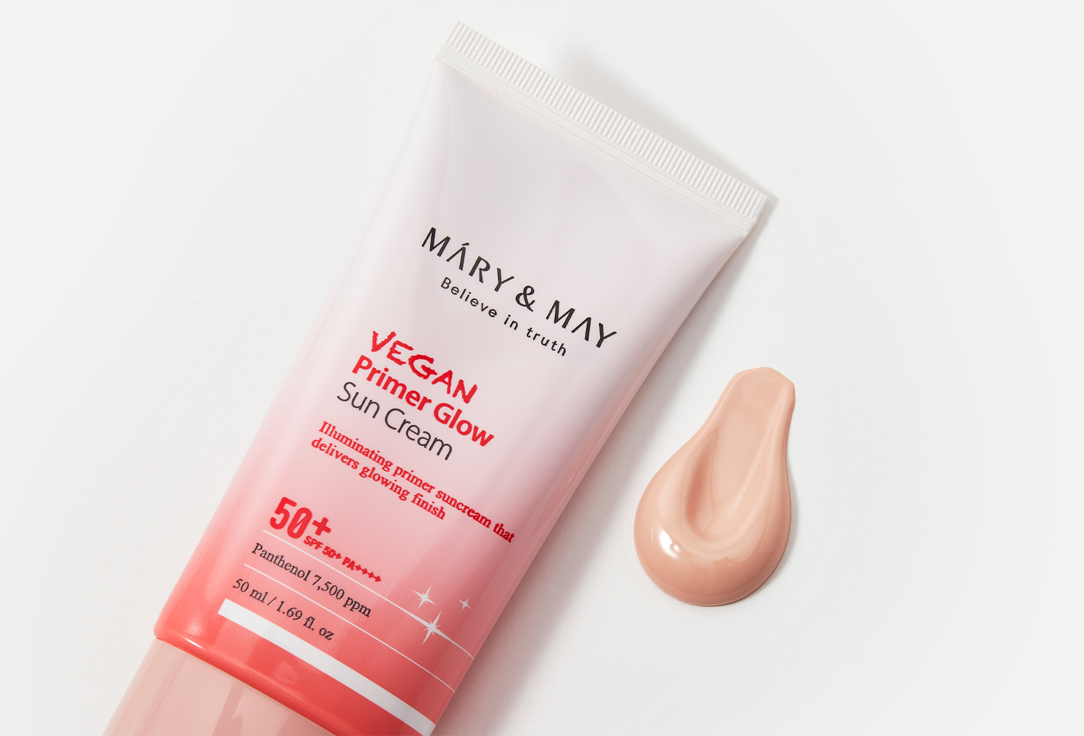 Mary&May Sun cream spf50+ pa++++ Vegan primer glow