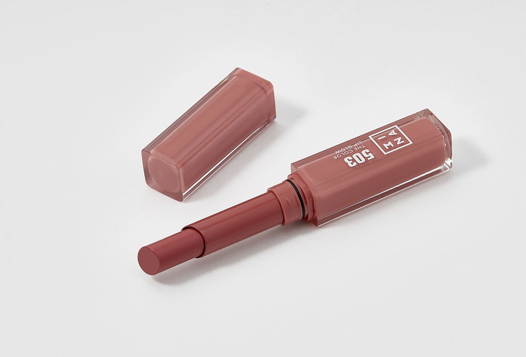 3INA Glowy, Moisturizing lipstick The Color Lip Glow 503, Medium nude pink 1.6 g 3INA Glowy, Moisturizing lipstick The Color Lip Glow