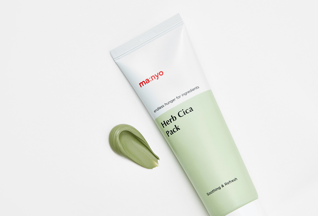 ma:nyo Soothing face mask Herb Green Cica Pack