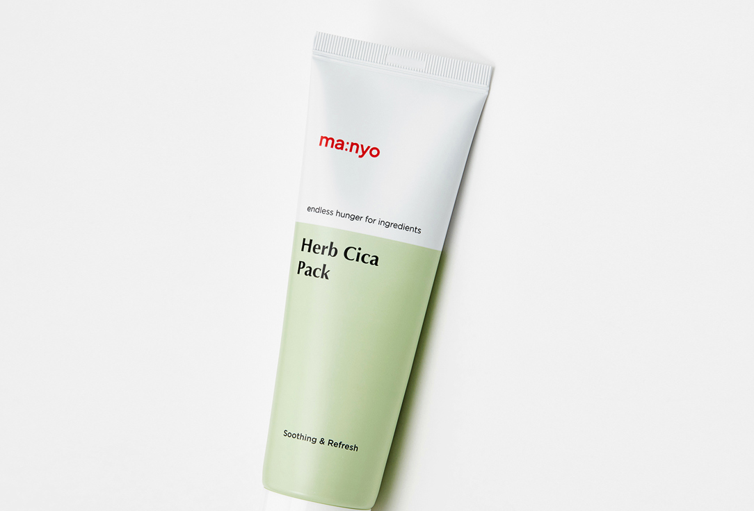 ma:nyo Soothing face mask Herb Green Cica Pack