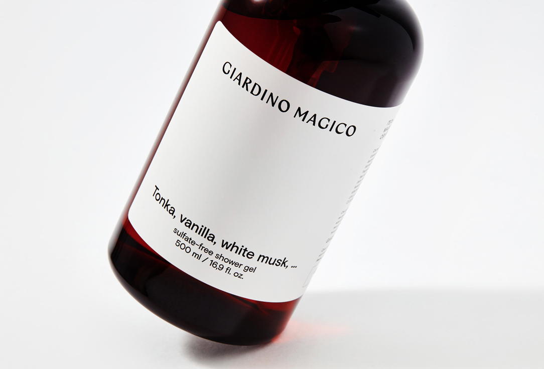 GIARDINO MAGICO sulfate-free shower gel Tonka, vanilla, white musk