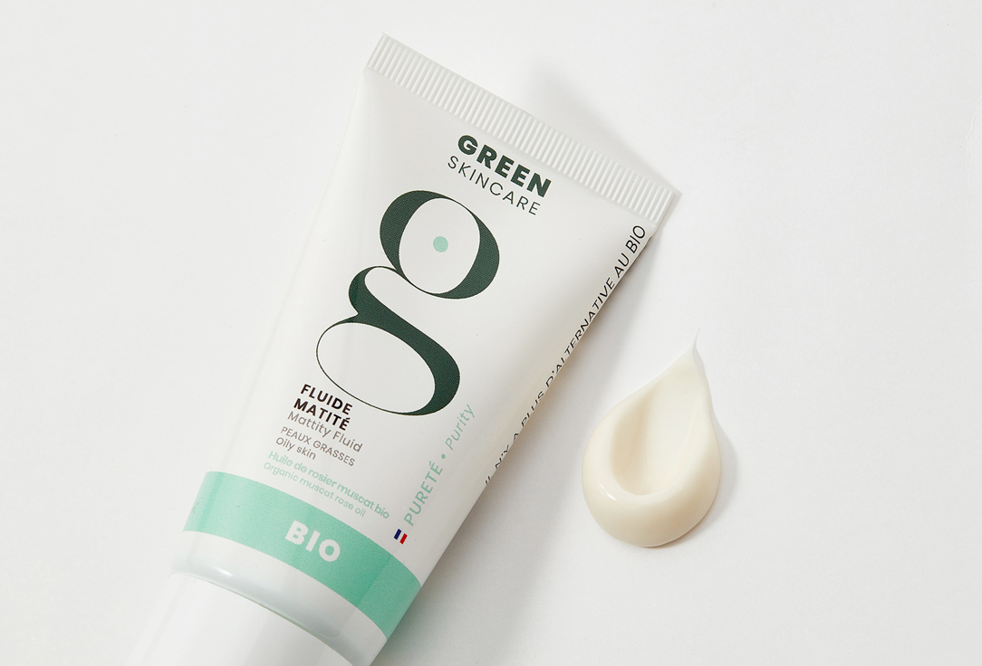 Green Skincare Mattifying Fluid for Oily Skin Purity