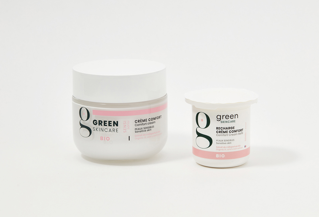 Green Skincare Nourishing Face Cream & Refill for Sensitive Skin Sensi