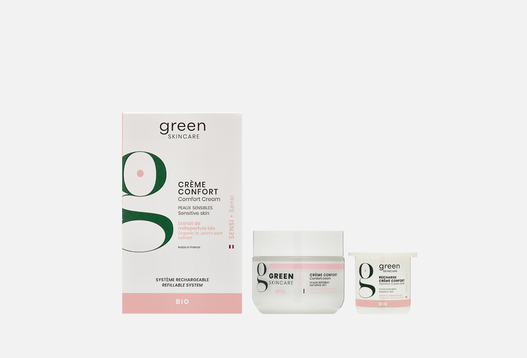 Green Skincare Nourishing Face Cream & Refill for Sensitive Skin Sensi