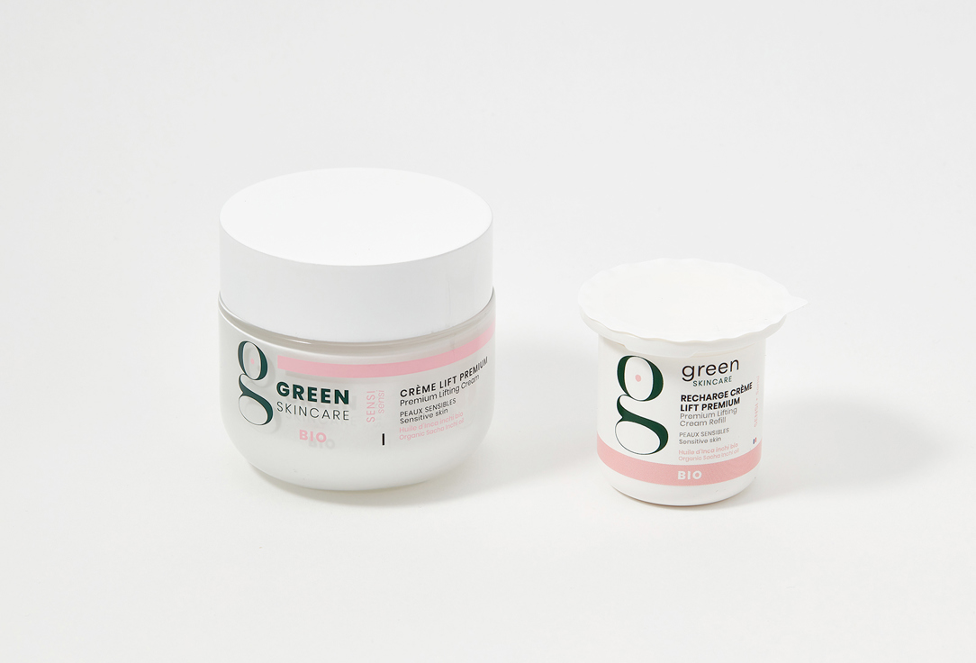 Green Skincare Lifting Face Cream & Refill  Sensi