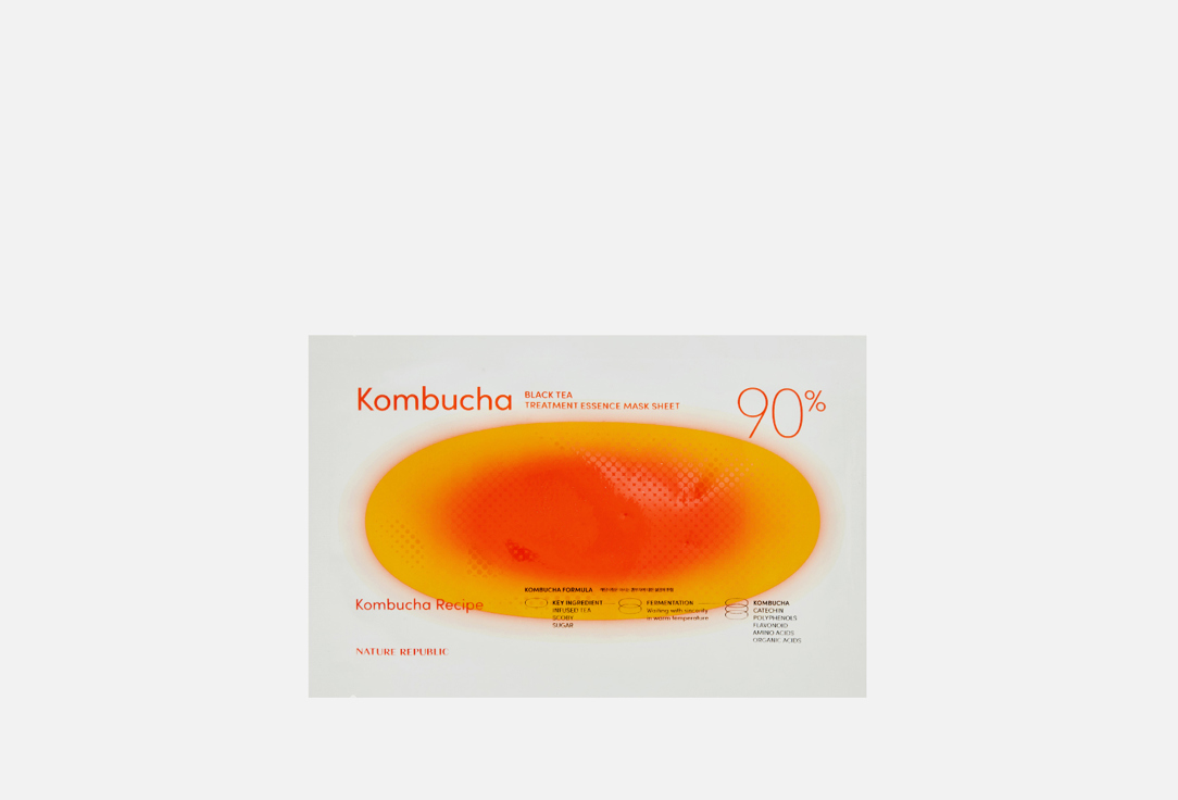 Nature Republic Face Mask Kombucha Black Tea 