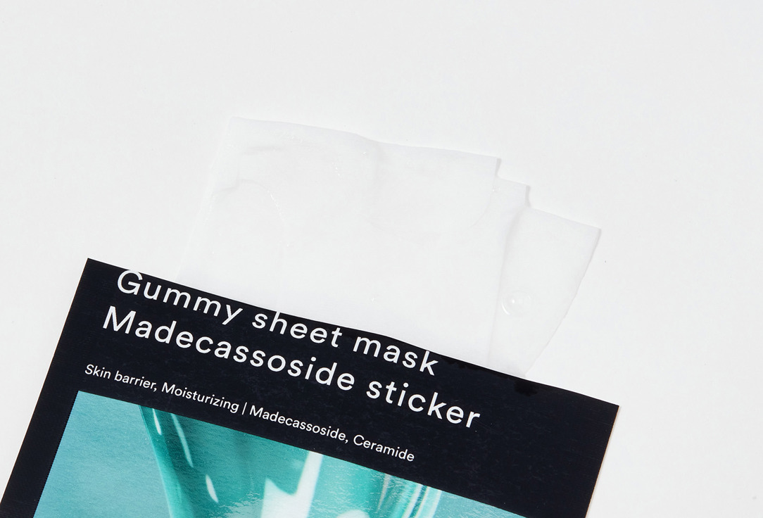 ABIB Тканевая маска для лица Gummy sheet mask Madecassoside sticker