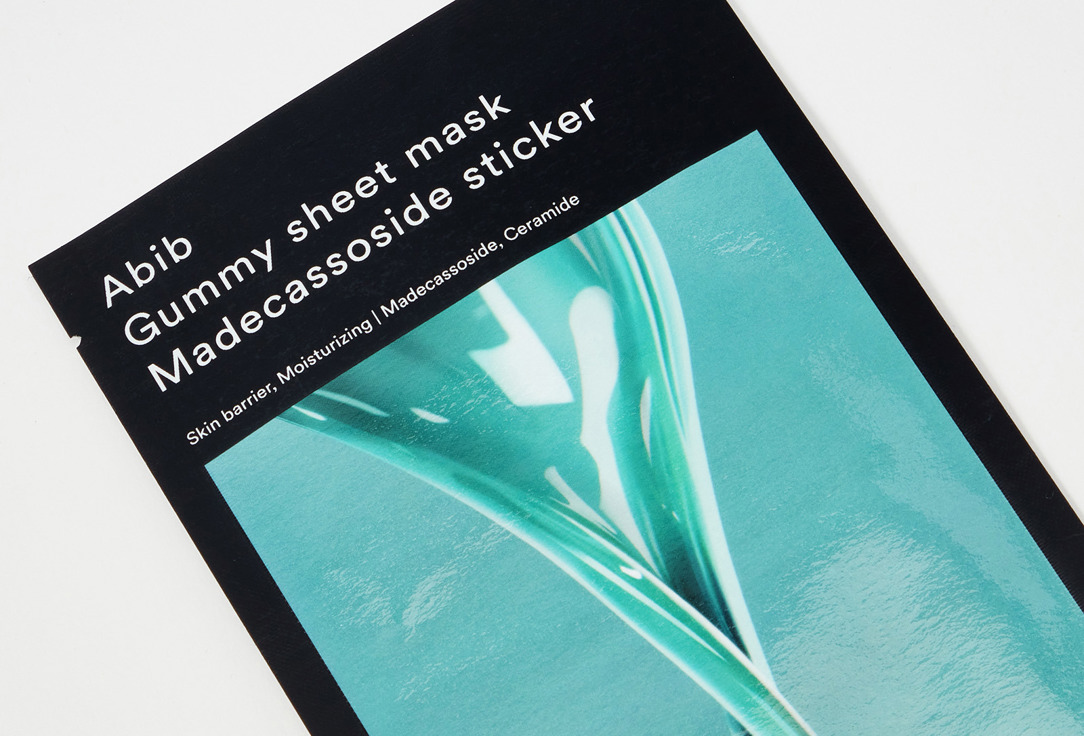 ABIB Тканевая маска для лица Gummy sheet mask Madecassoside sticker