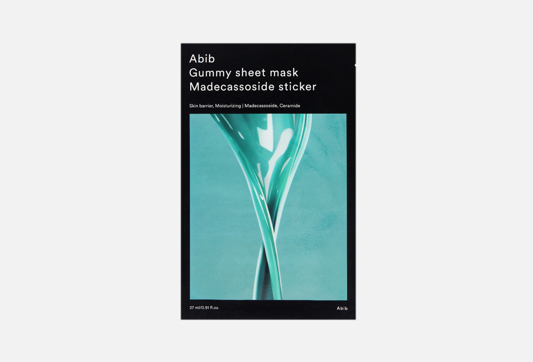 ABIB Тканевая маска для лица Gummy sheet mask Madecassoside sticker