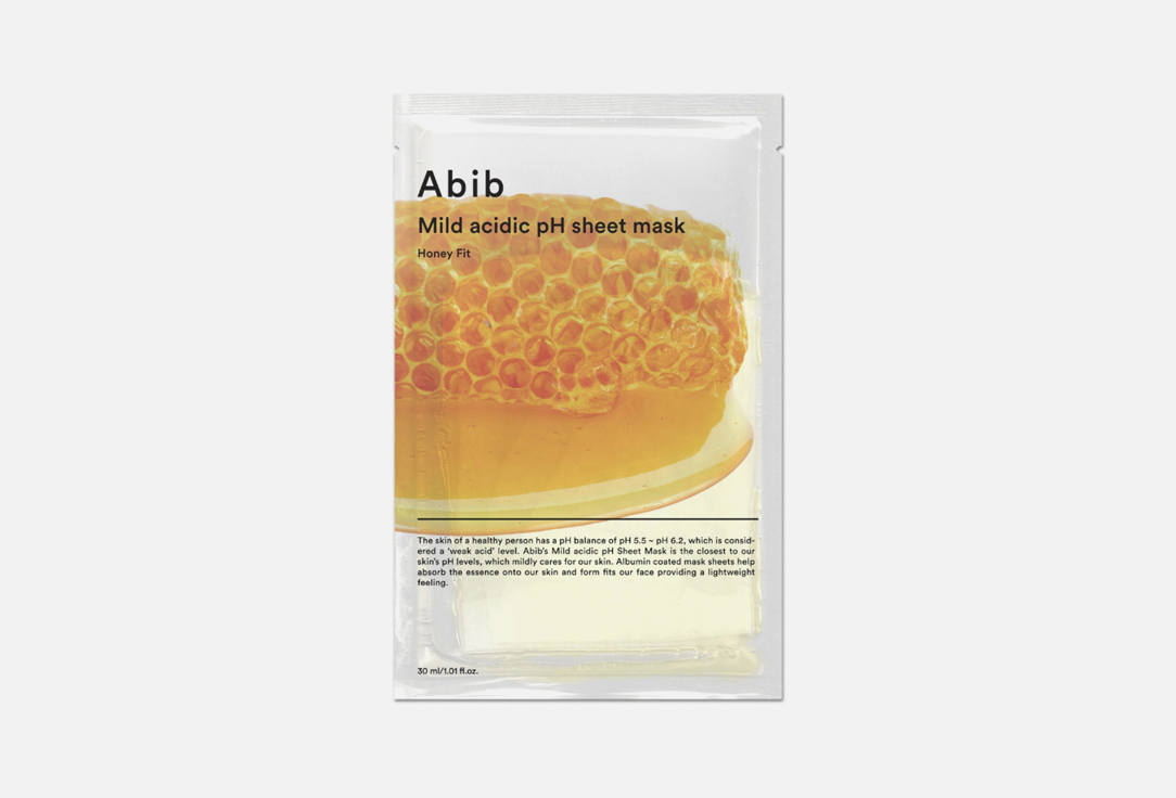 ABIB Face sheet mask Acidic ph honey fit