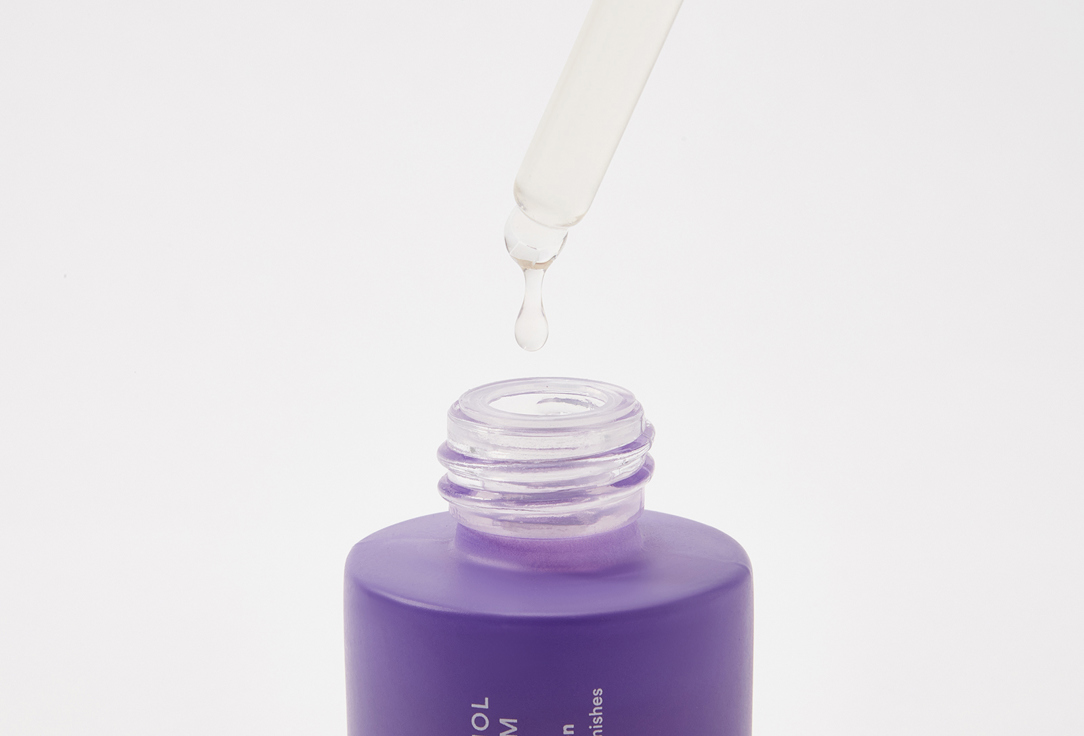 3INA Face Serum for Firmness, Hydration, and Skin Imperfections The Bakuchiol Purple Serum