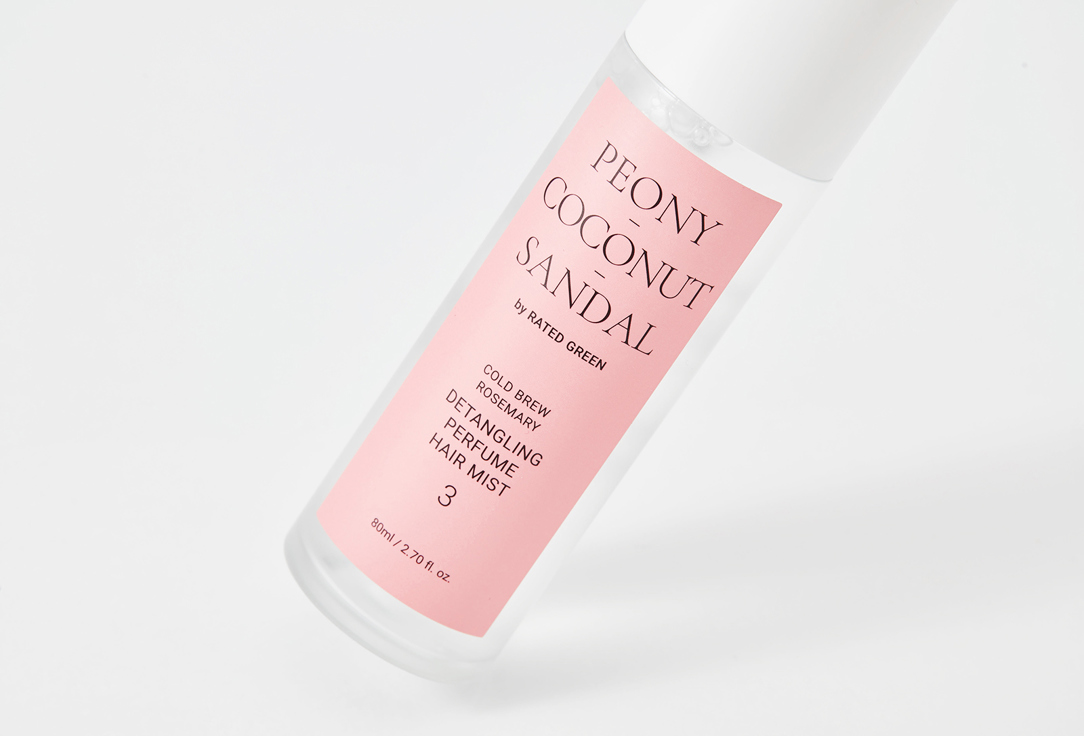RATED GREEN Detangling Perfume Hair Mist Peony-Coconut-Sandal