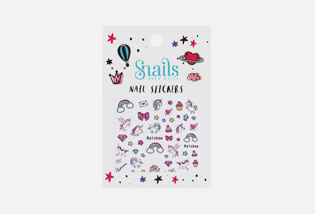 Snails Nail Stickers Unicorn