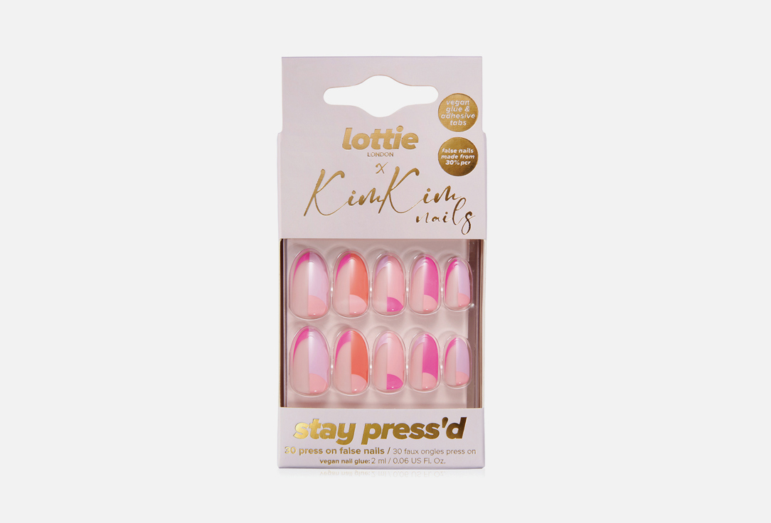 Lottie London False nail x KimKim Stay Press'd