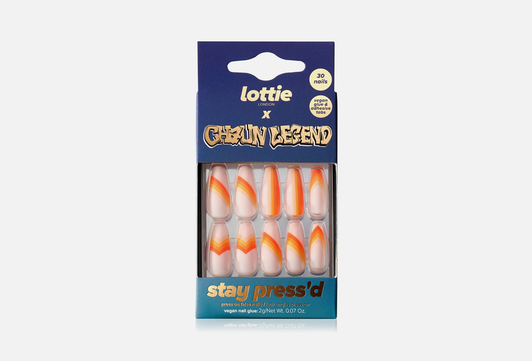 Lottie London False nail x Chaun Legend Stay Press'd