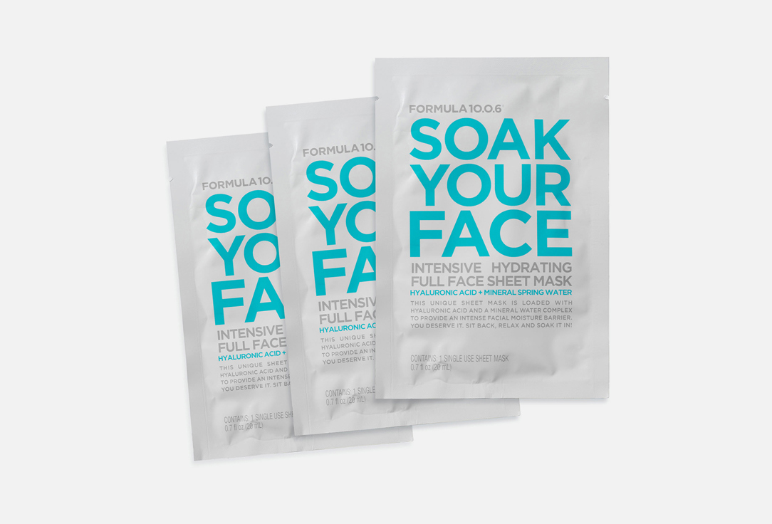 Formula 10.0.6 Sheet mask Soak Your Face