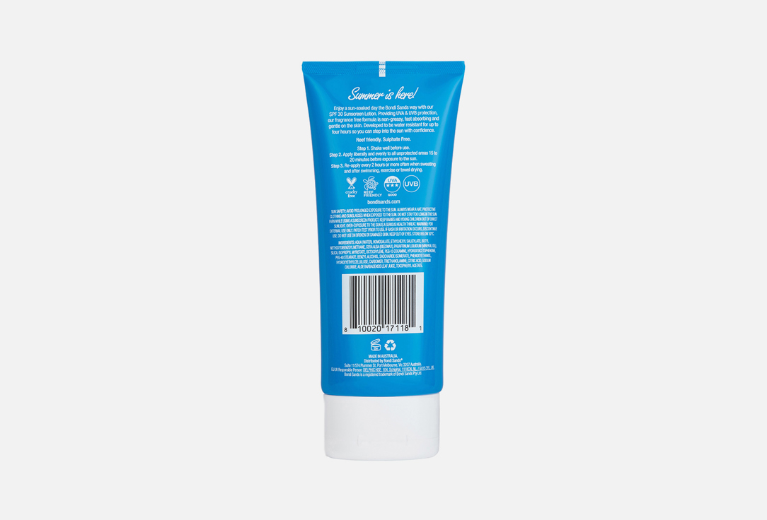 Bondi Sands Suncreen Body Lotion SPF30 Fragrance Free