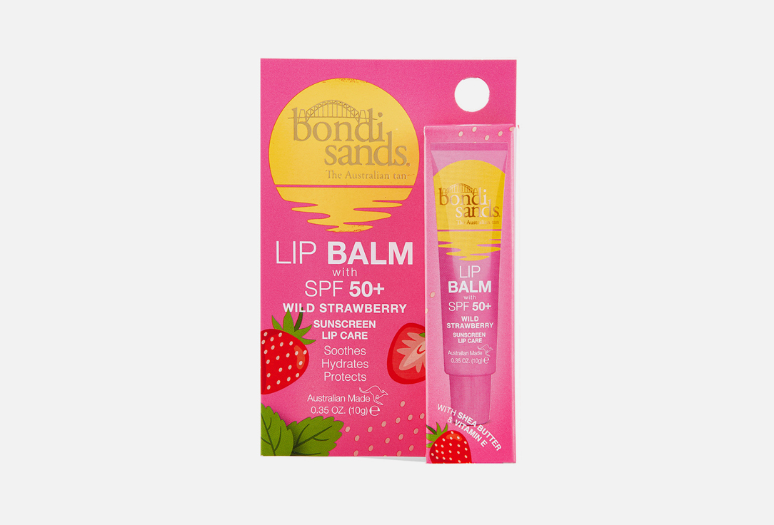 Bondi Sands Nourishing Lip Balm SPF 50+ Sunscreen Lip Care Strawberry