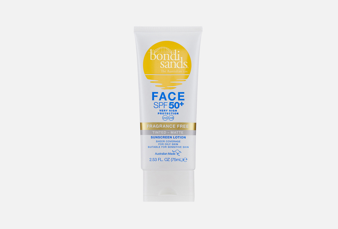 Bondi Sands Face Tinted Lotion SPF50+  Fragrance Free Matte